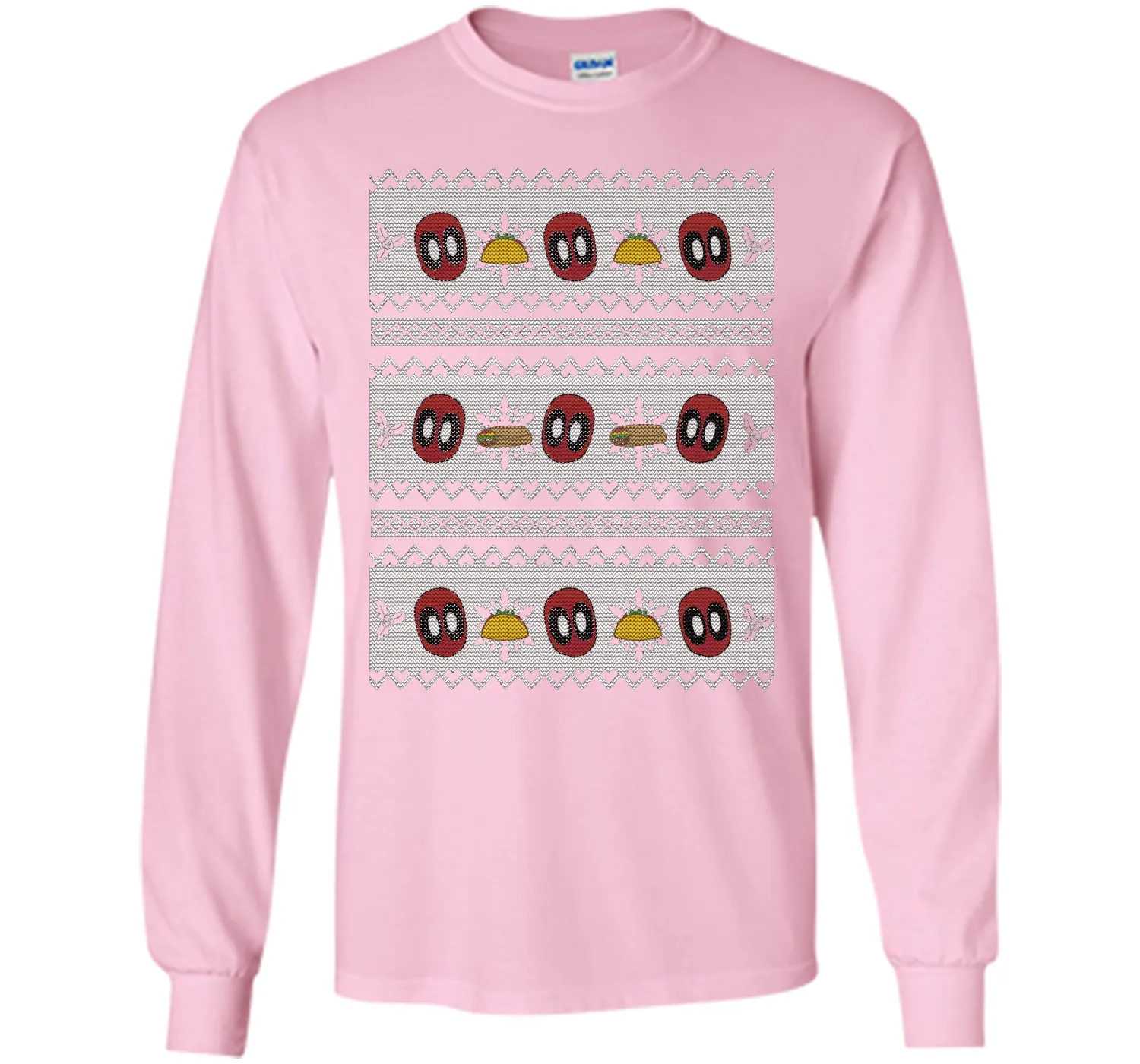 Deadpool Taco Ugly Christmas Sweater Graphic T-Shirt