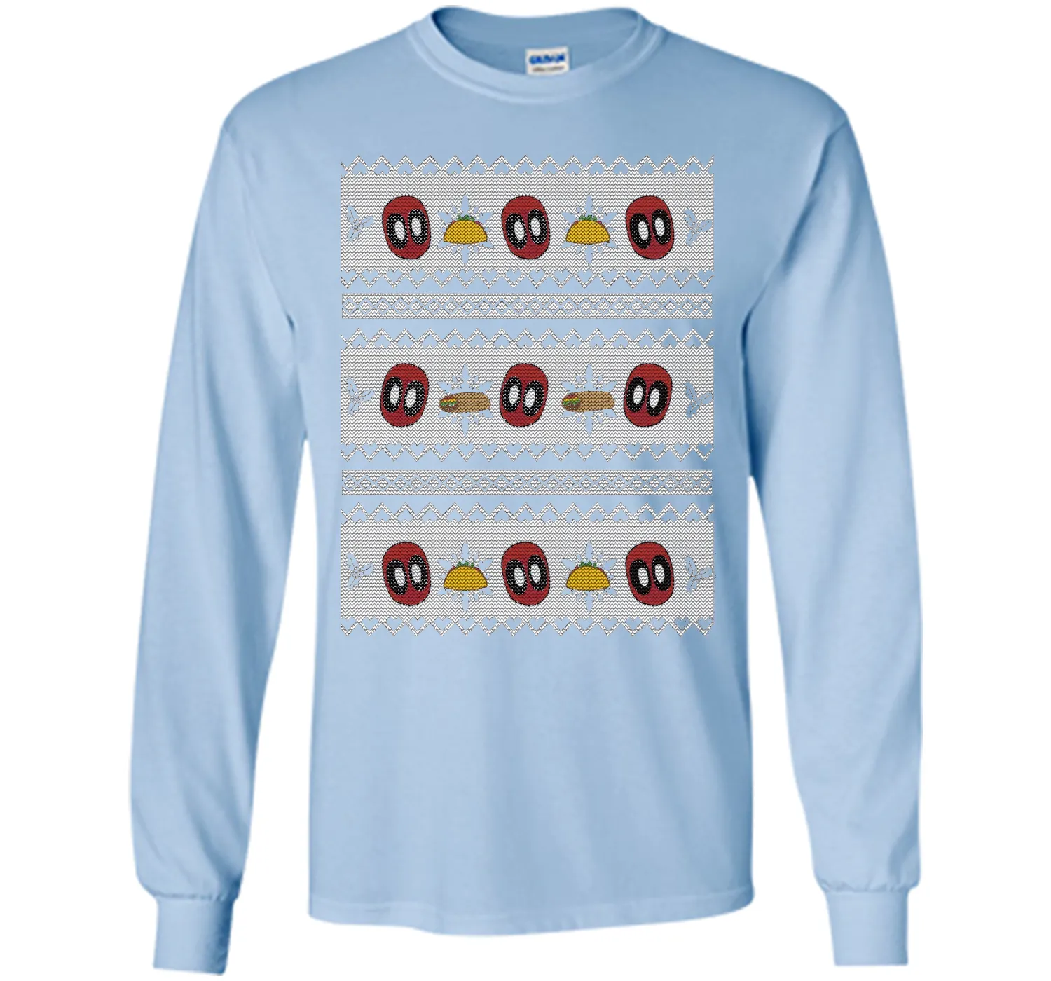Deadpool Taco Ugly Christmas Sweater Graphic T-Shirt