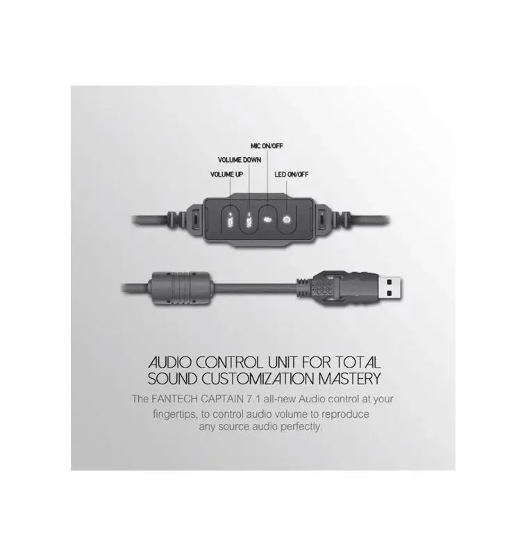 DELETE THIS SKU - HG11 CAPTAIN 7.1 Surround Sound USB Gaming Headphone