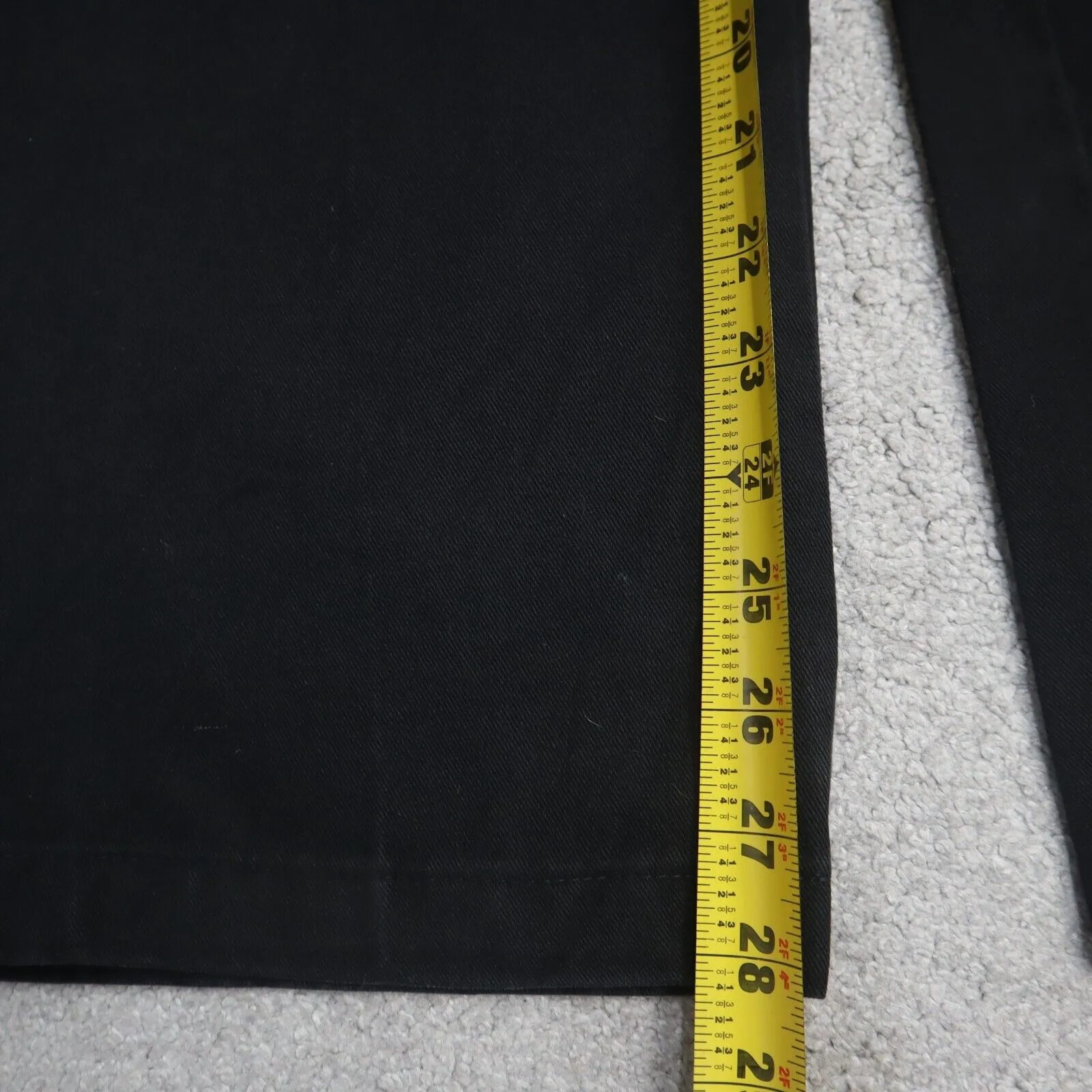 Dickies CA#01095 Mens Chino Pants Original Fit Wide Leg Mid Rise Black SZ 36X30