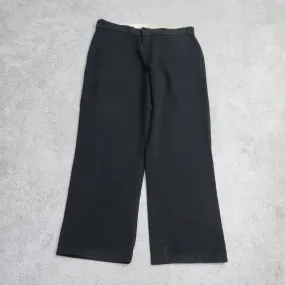Dickies CA#01095 Mens Chino Pants Original Fit Wide Leg Mid Rise Black SZ 36X30