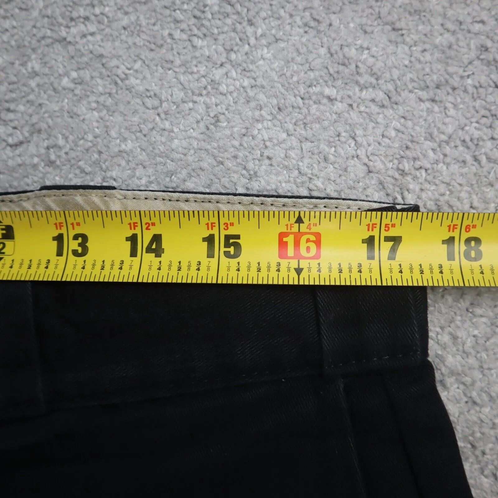 Dickies CA#01095 Mens Chino Pants Original Fit Wide Leg Mid Rise Black SZ 36X30
