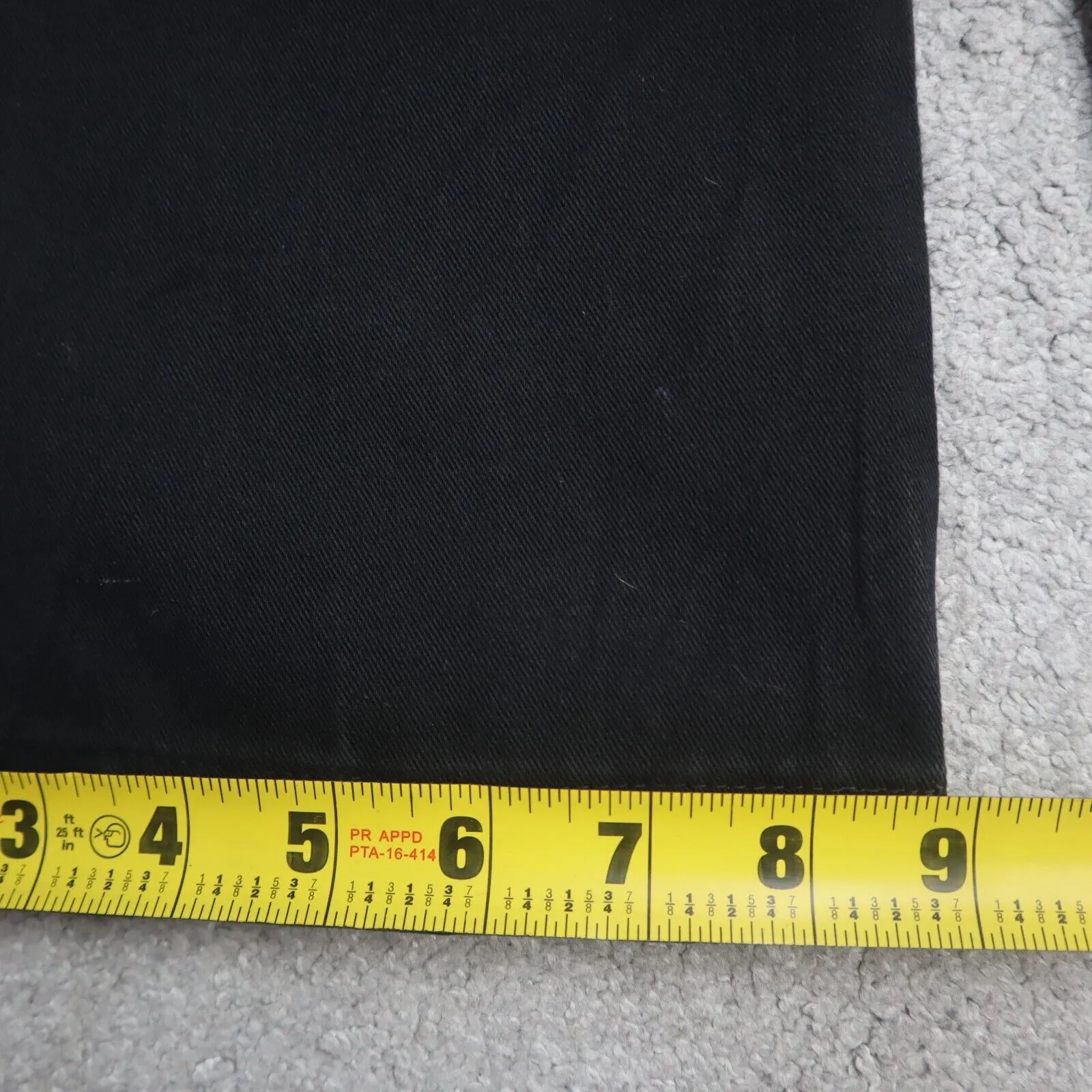 Dickies CA#01095 Mens Chino Pants Original Fit Wide Leg Mid Rise Black SZ 36X30