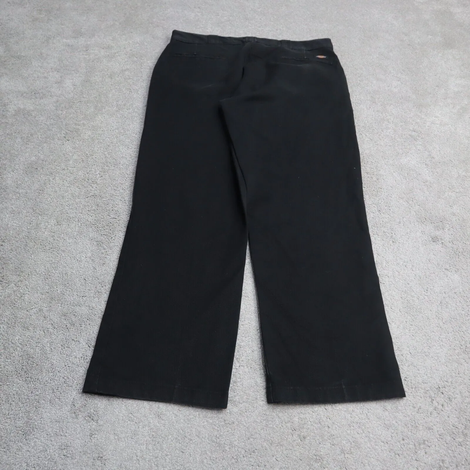 Dickies CA#01095 Mens Chino Pants Original Fit Wide Leg Mid Rise Black SZ 36X30