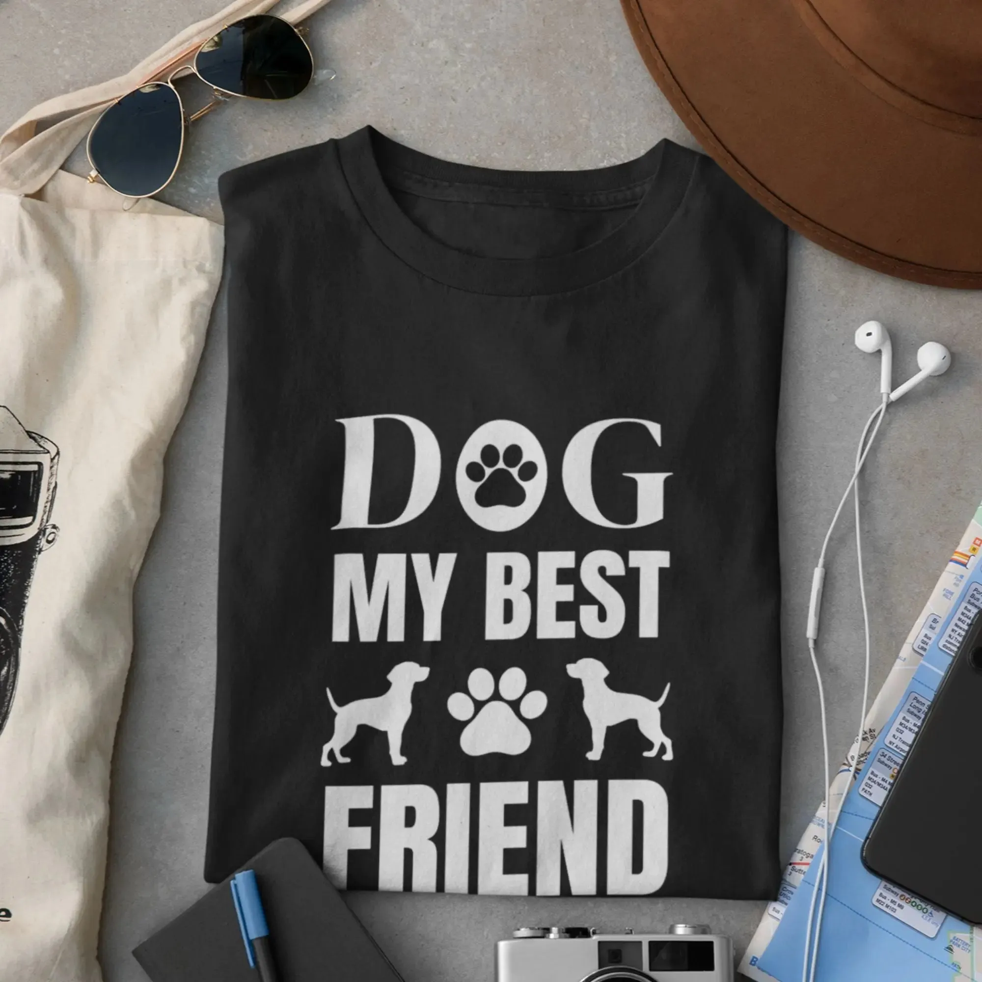 Dog My Best Friend Round Neck Half Sleeve Classic T-Shirt