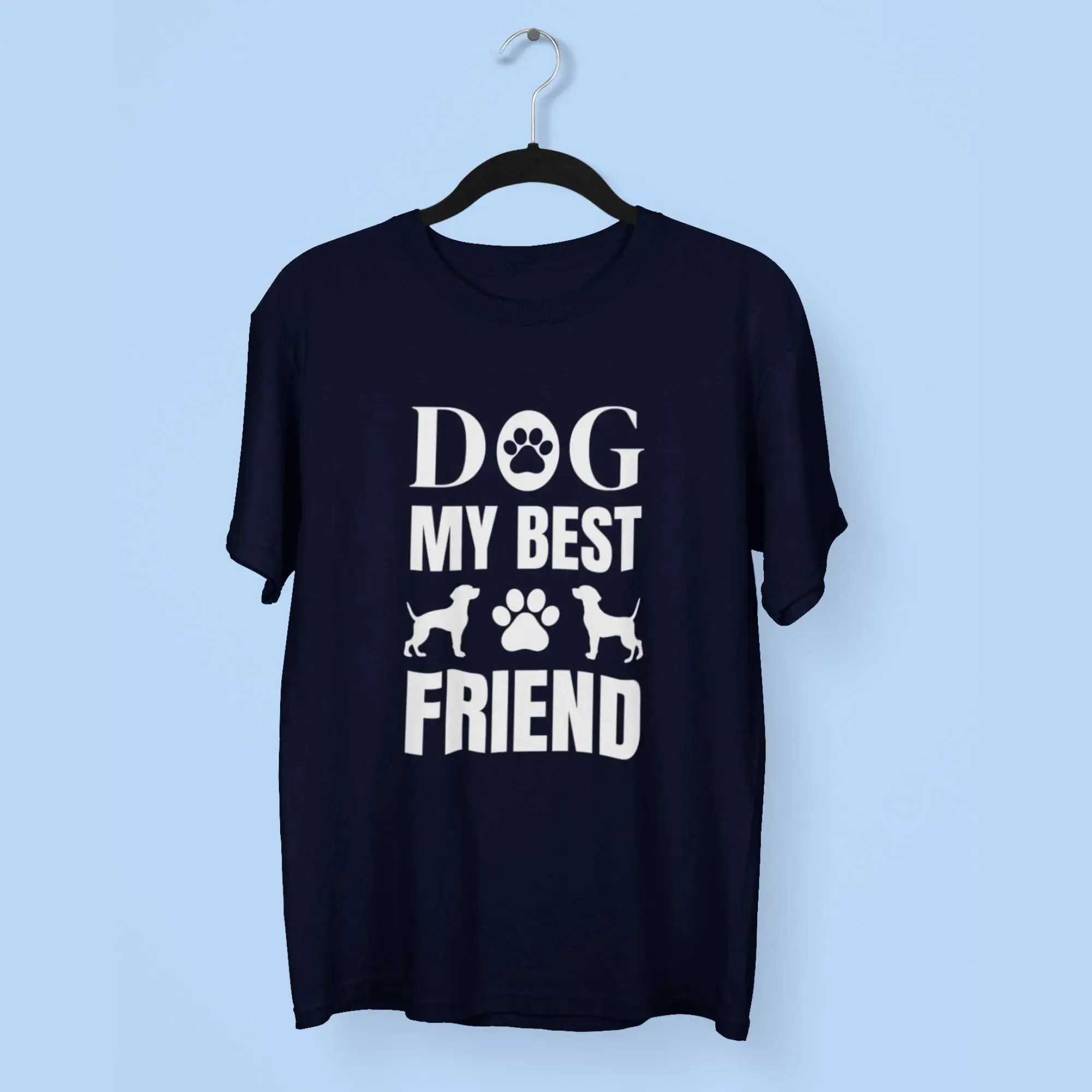 Dog My Best Friend Round Neck Half Sleeve Classic T-Shirt