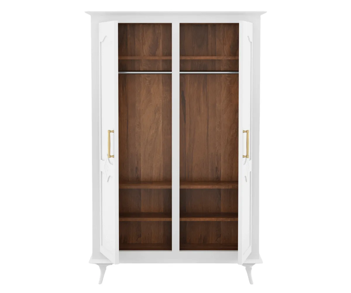 Ecluvin White 2 Door Wardrobe