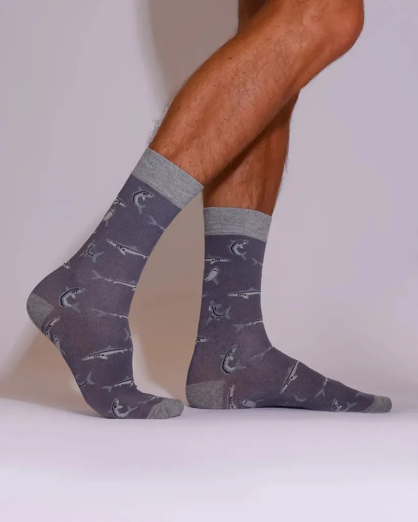 Eco Chic Eco-Friendly Shark Bamboo Socks