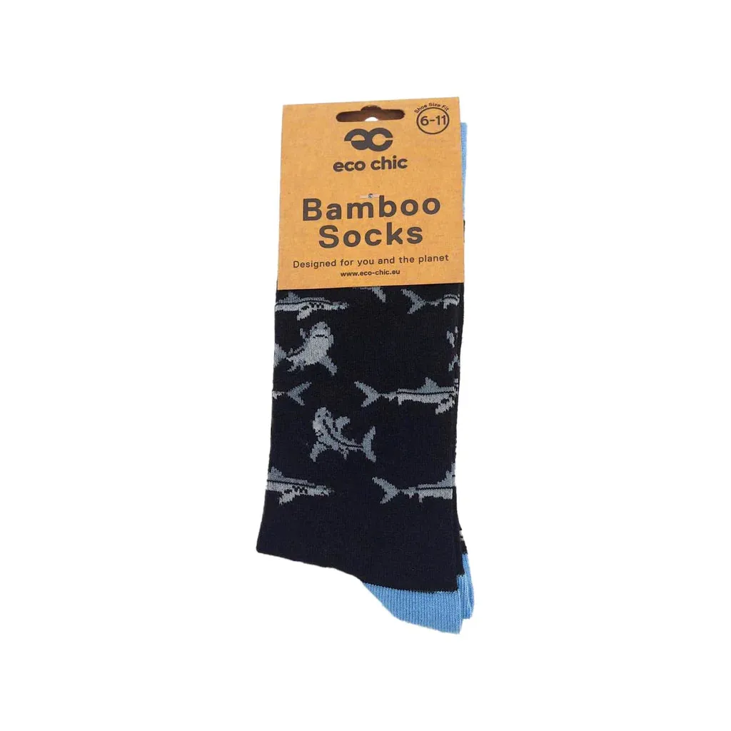 Eco Chic Eco-Friendly Shark Bamboo Socks