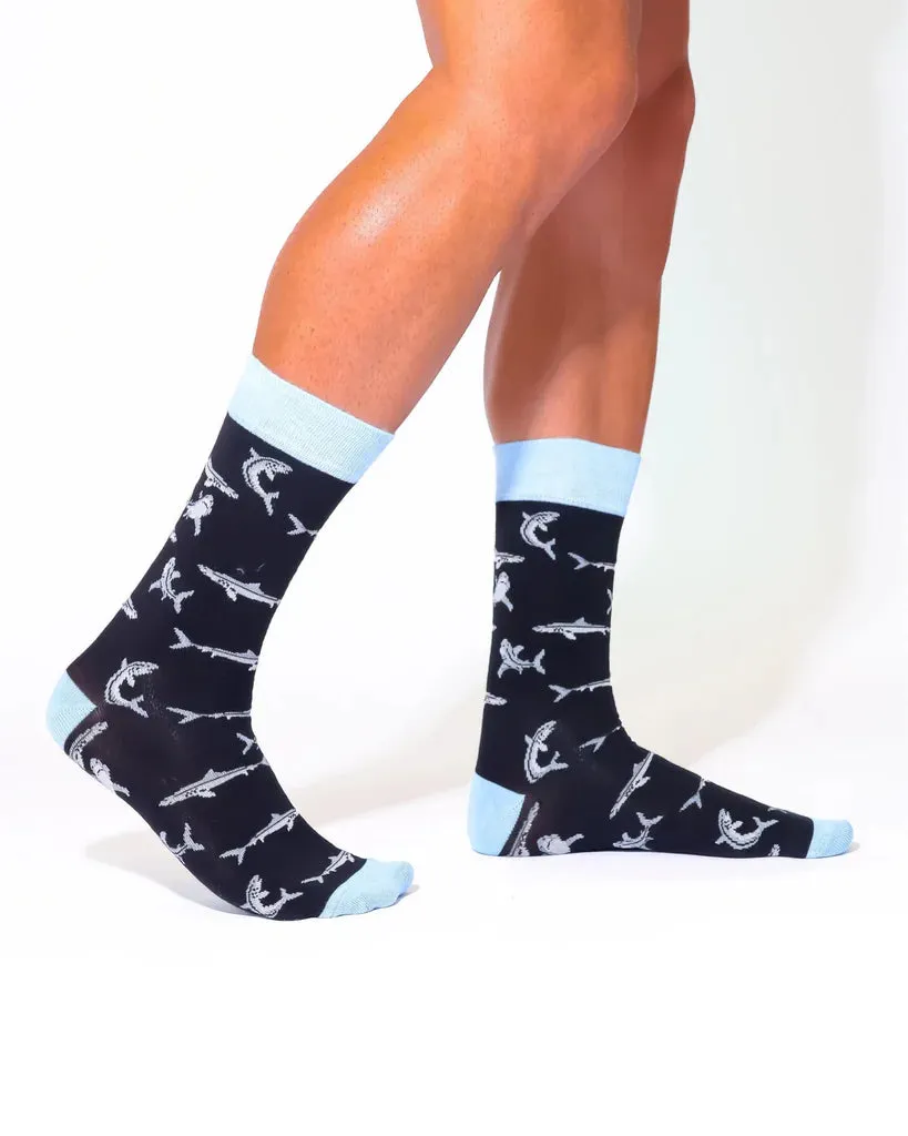 Eco Chic Eco-Friendly Shark Bamboo Socks