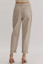 Ecru Detail Pants