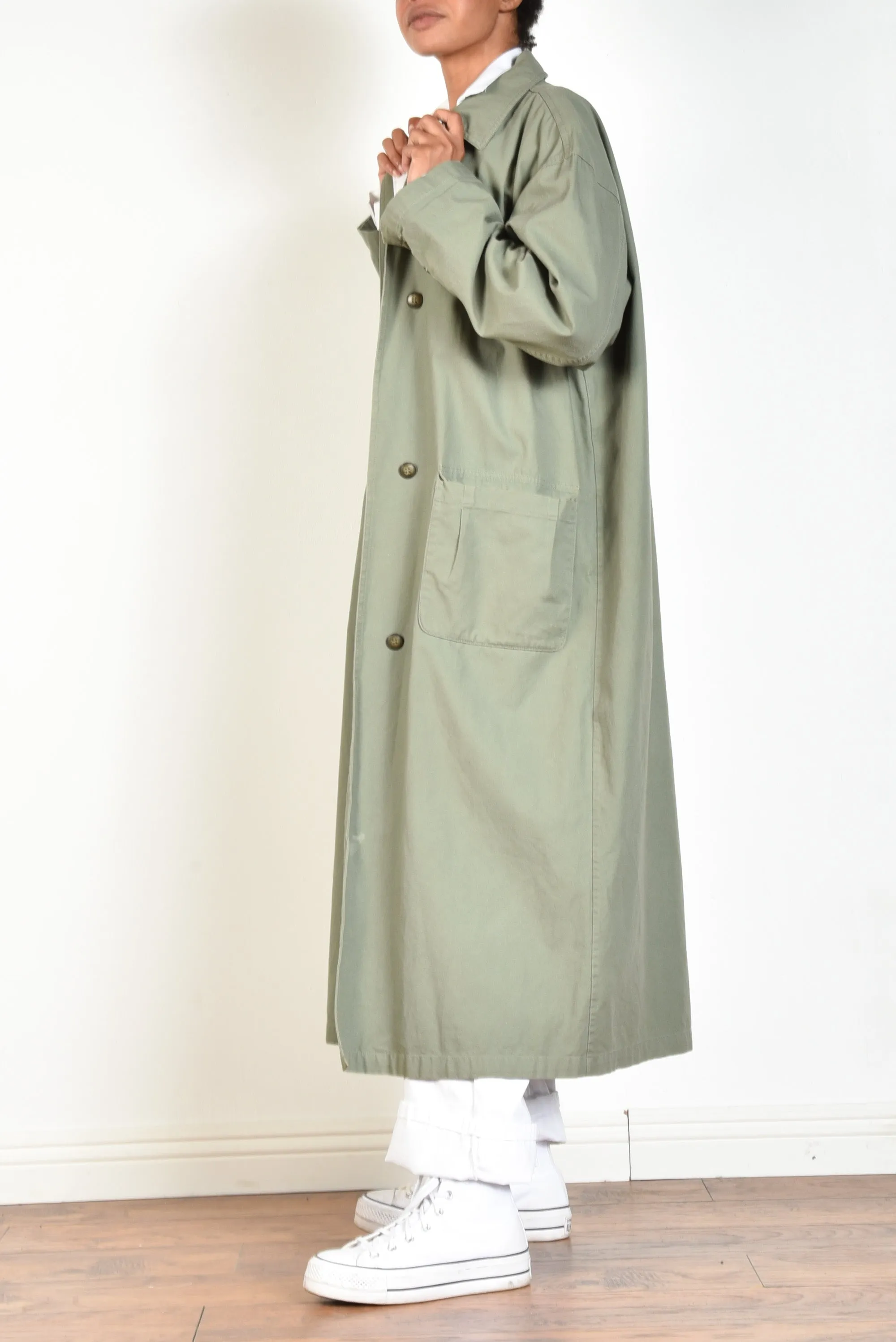 Eddie Bauer 80s Military Duster Jacket