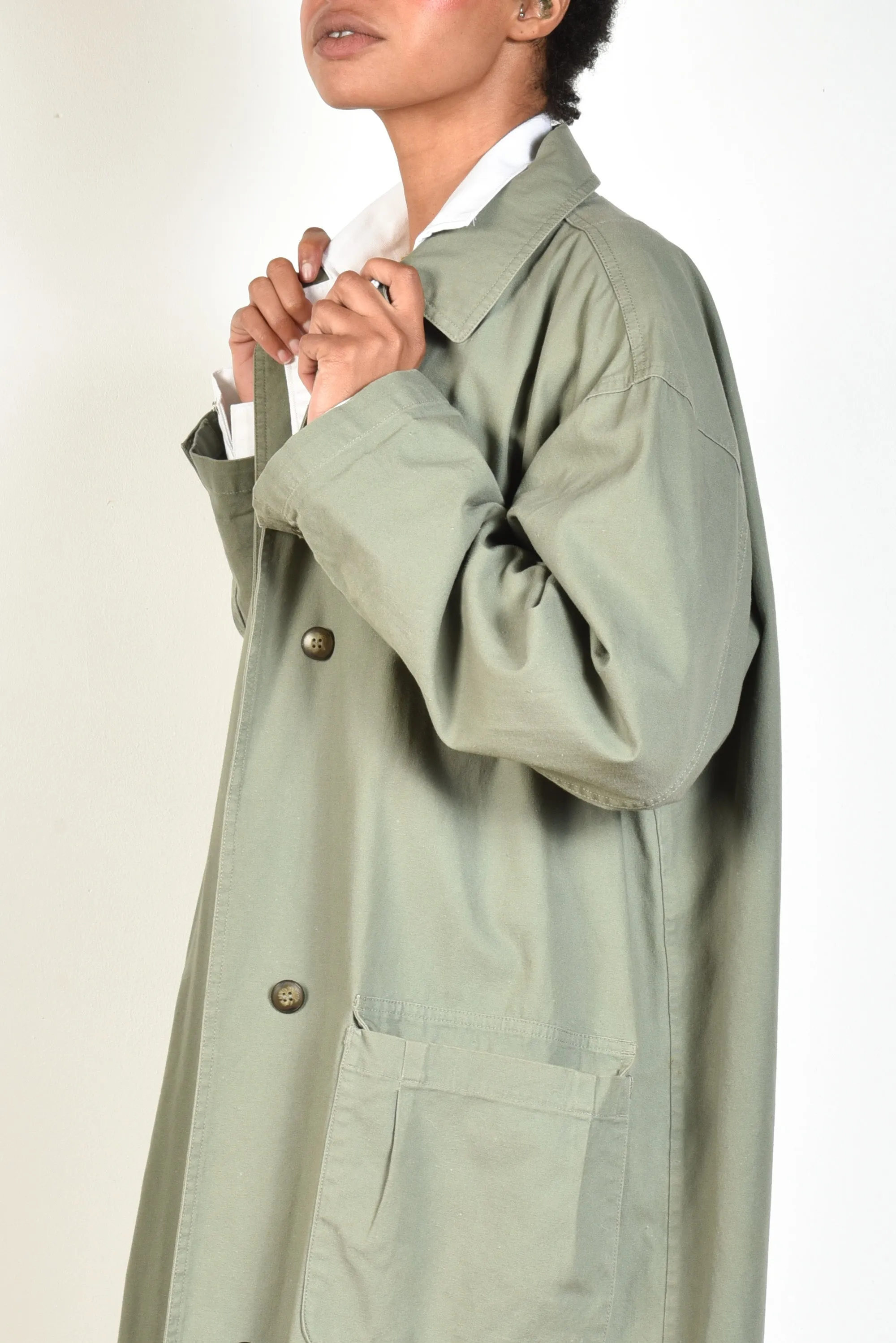 Eddie Bauer 80s Military Duster Jacket