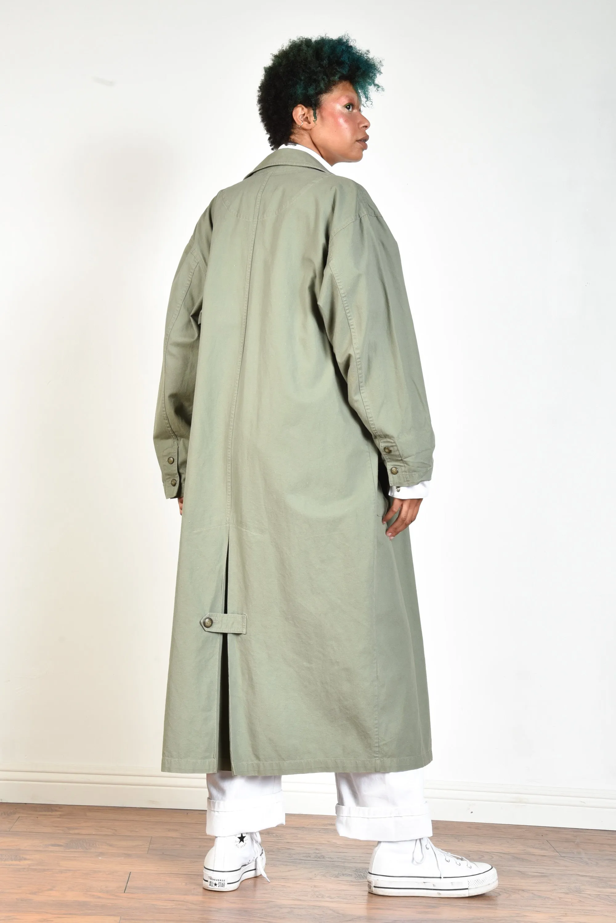 Eddie Bauer 80s Military Duster Jacket