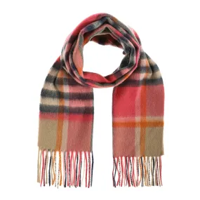 Edinburgh 100% Lambswool Tartan Scarf 3 Square Camel Mix 3 Square Camel Mix