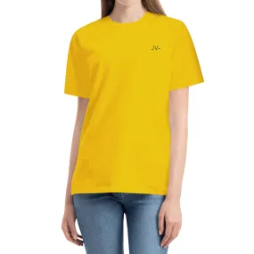 Embroidered Womens Cotton T shirt (Chest Design)