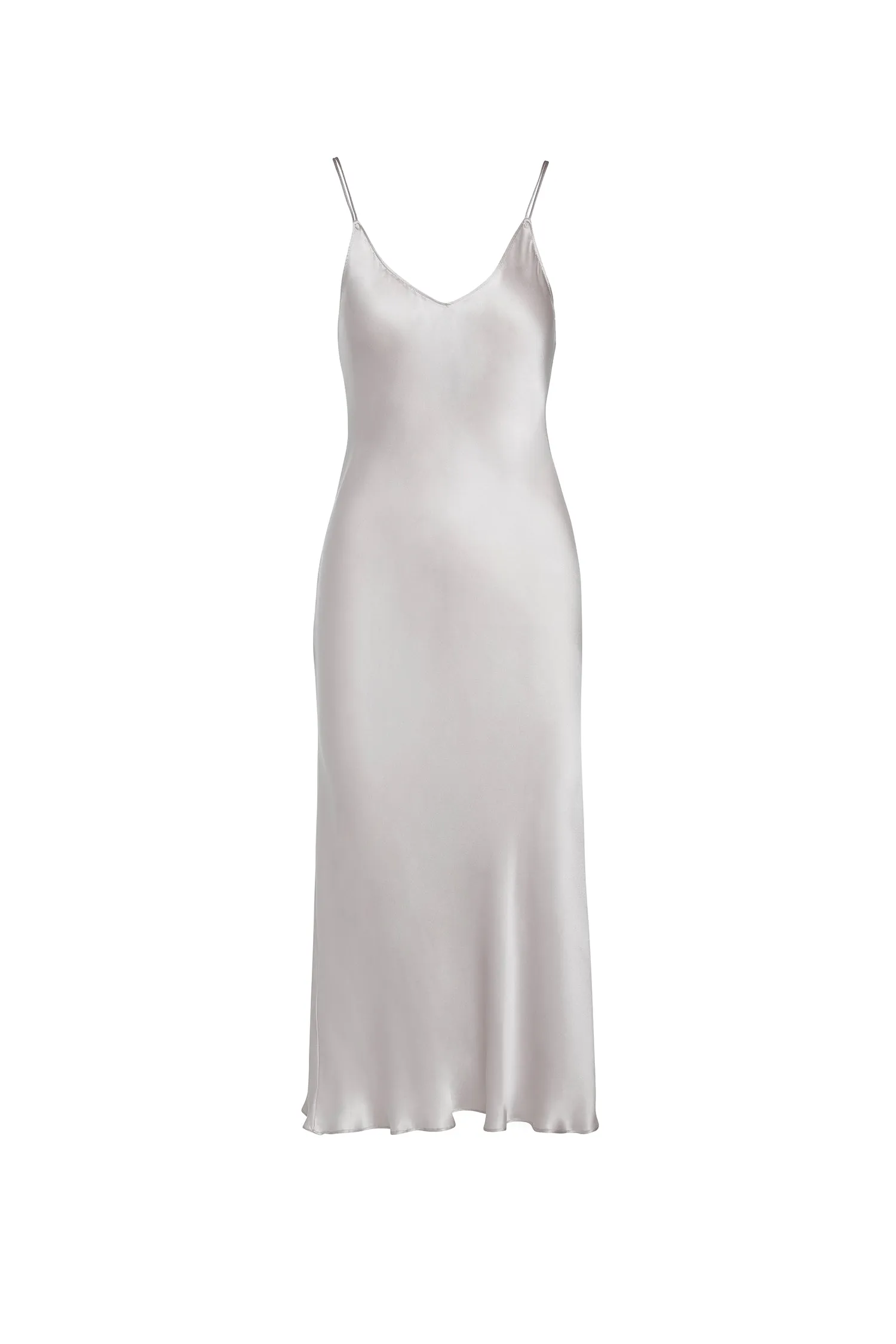 Emma Slip Dress - Silver
