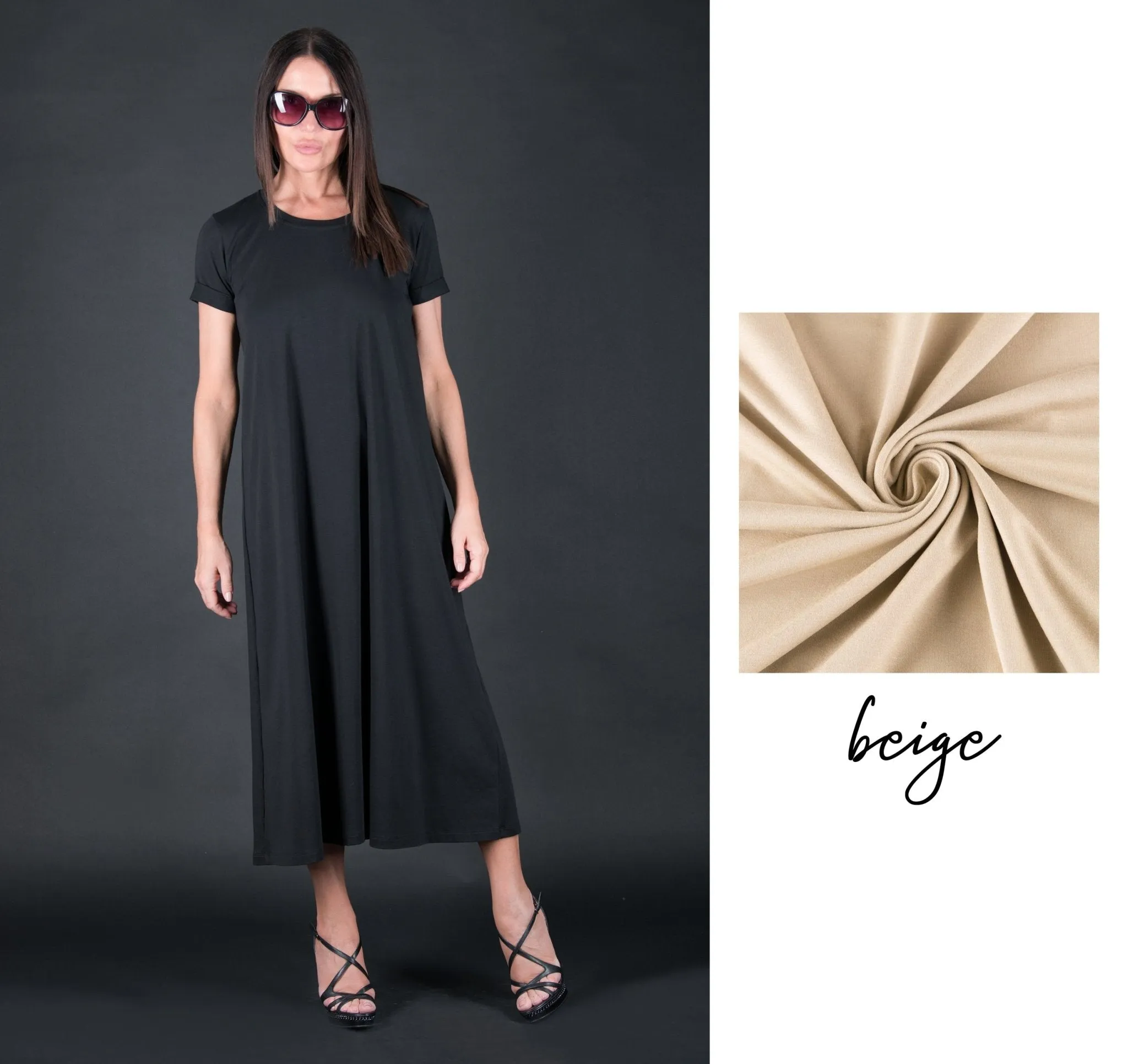 EMY Black Summer Cotton Dress ON SALE