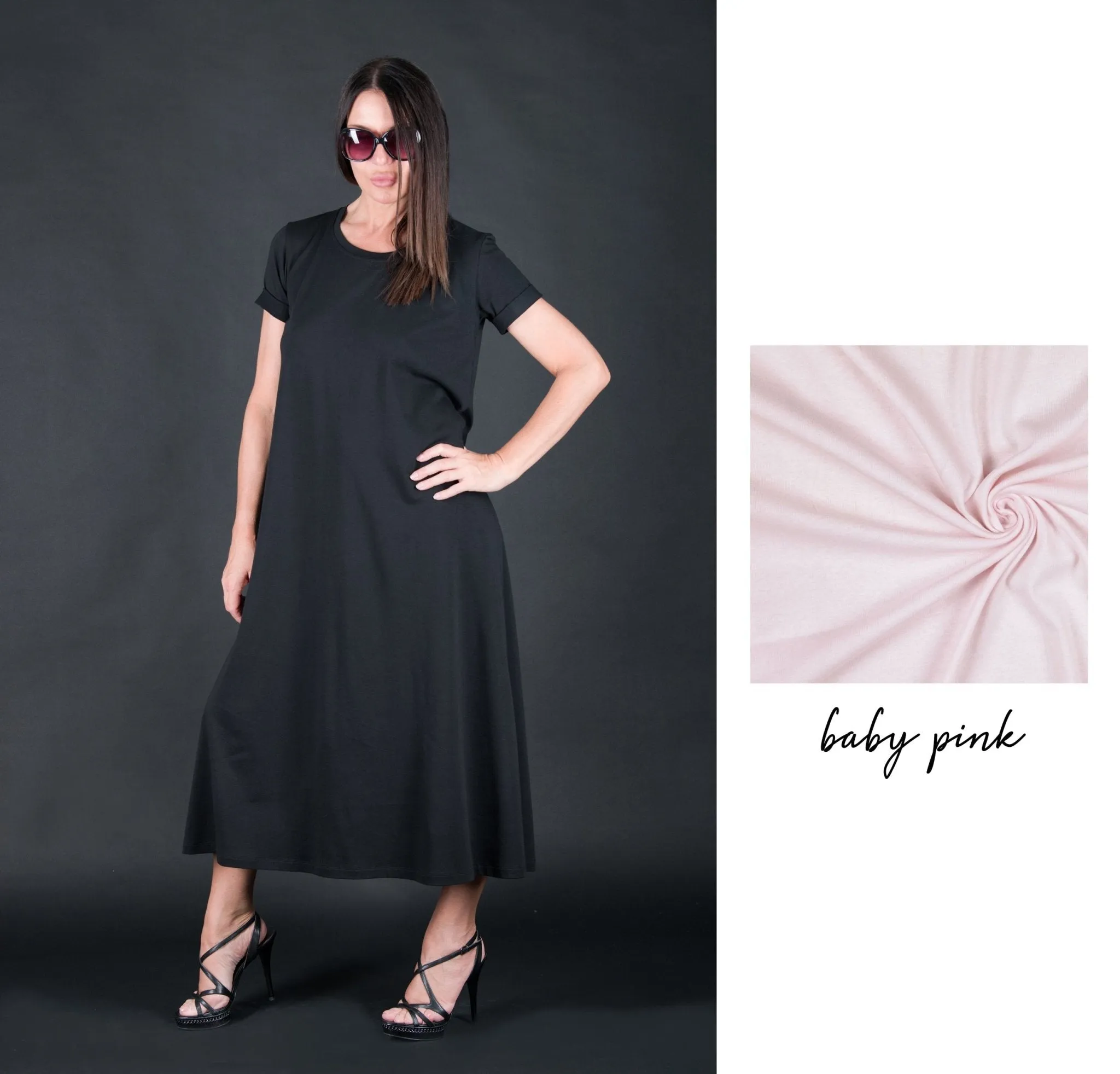 EMY Black Summer Cotton Dress ON SALE