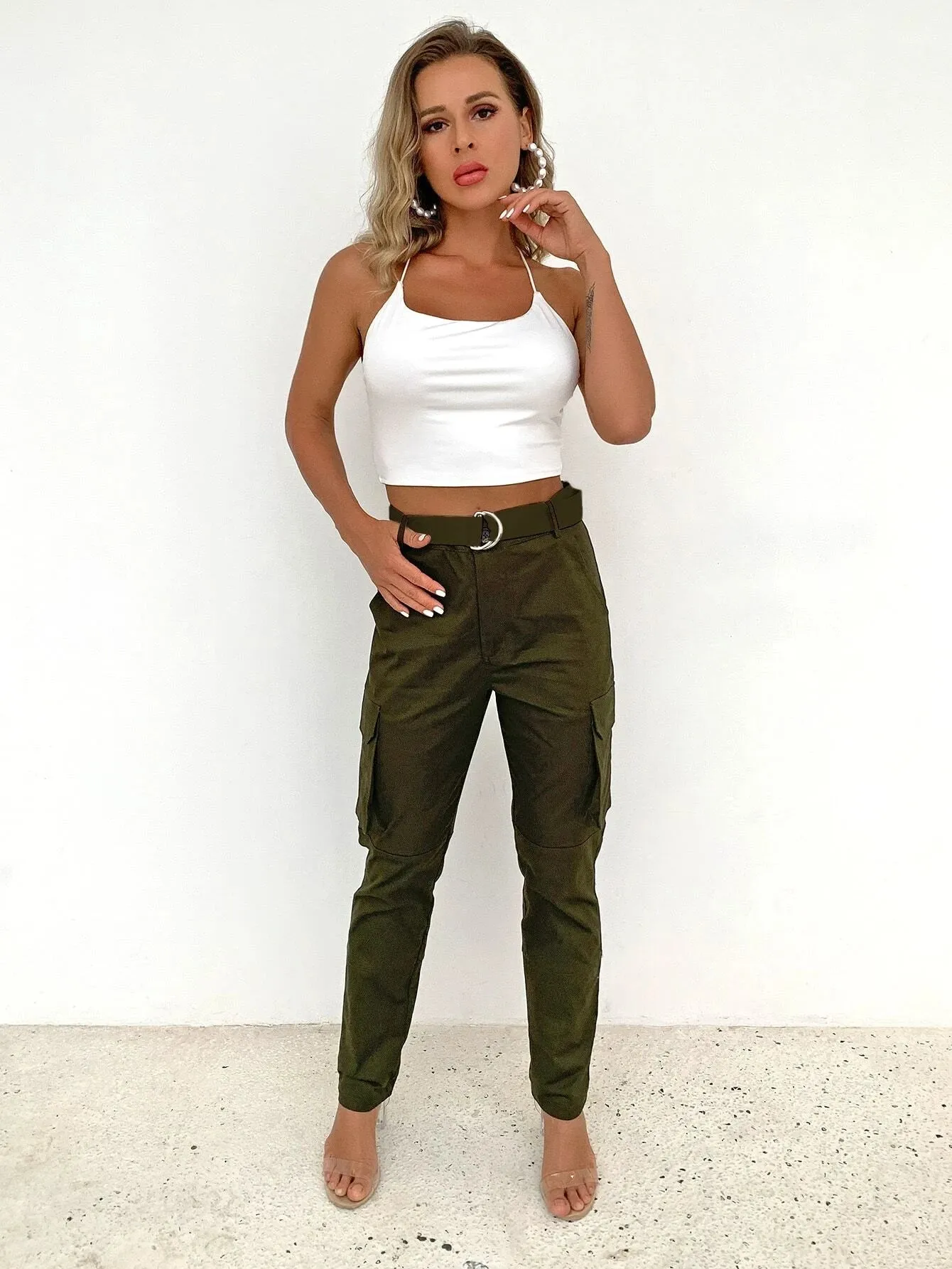 Flap Pocket Side Belted Cargo