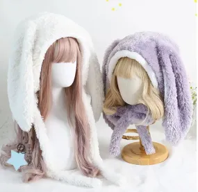 Floppy Bunny Ears Winter Hat
