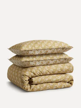 Floral print double duvet cover set