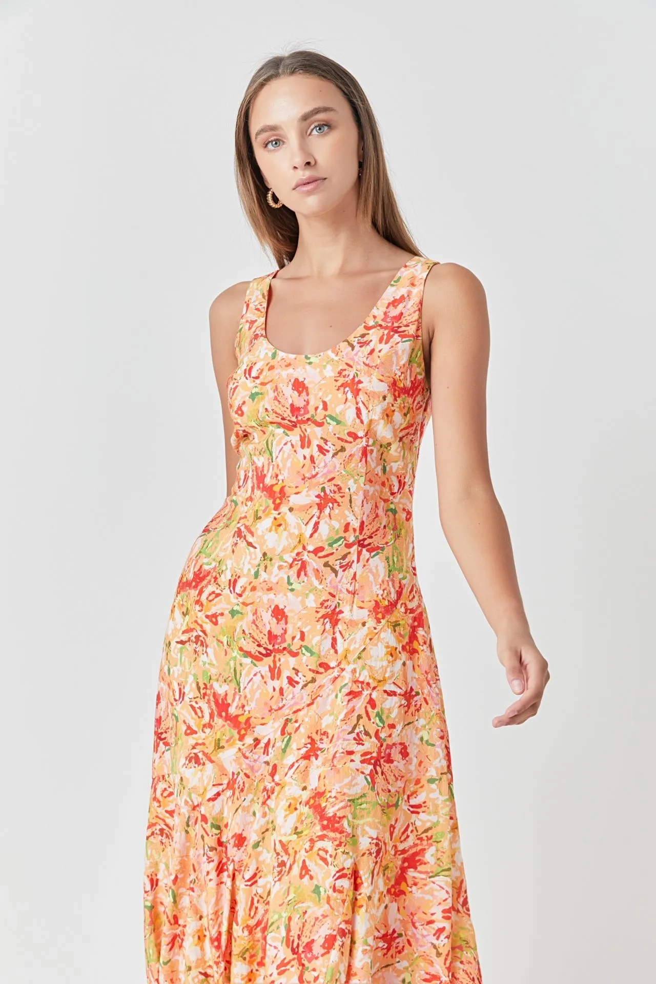 Floral Print Slip Dress