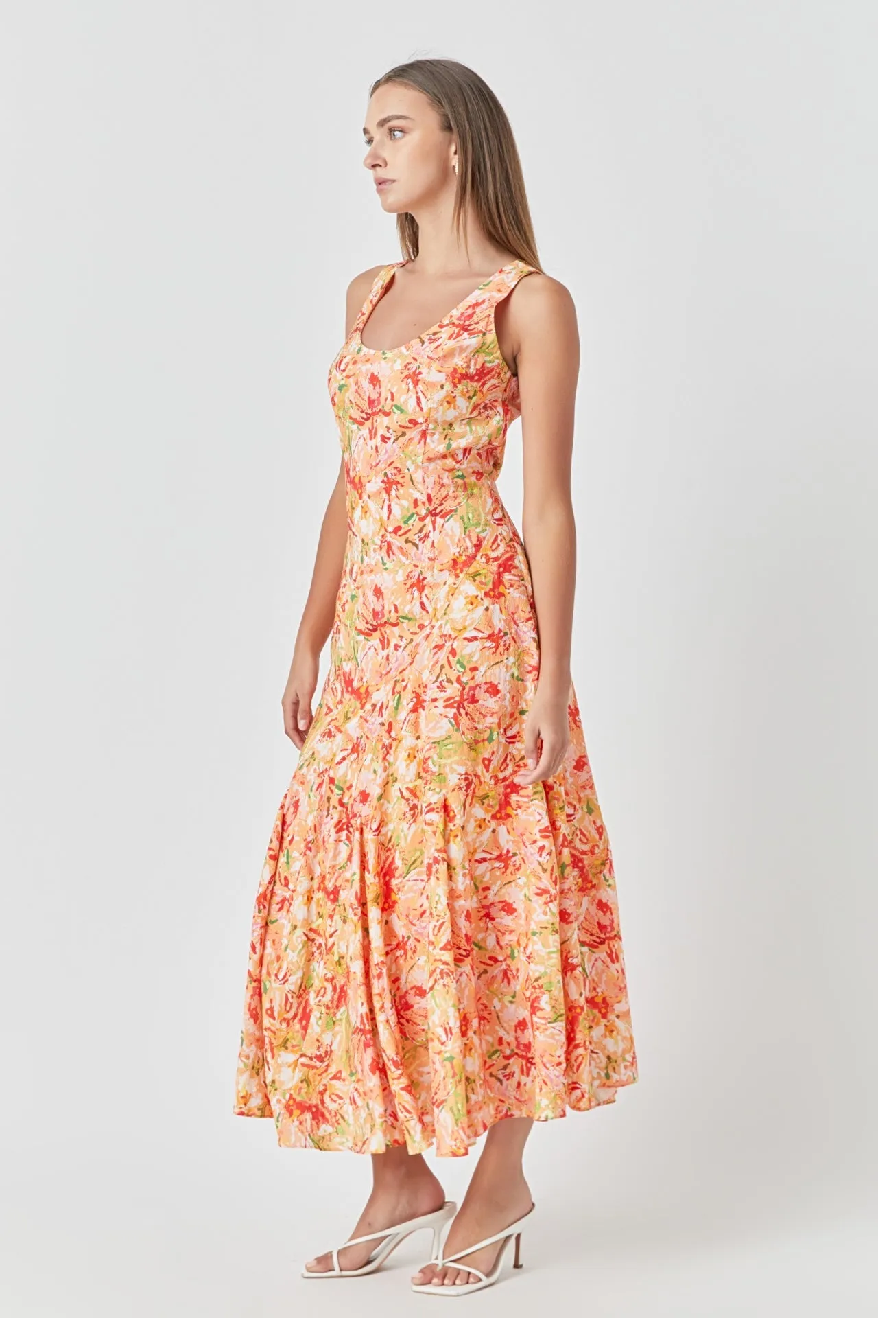 Floral Print Slip Dress