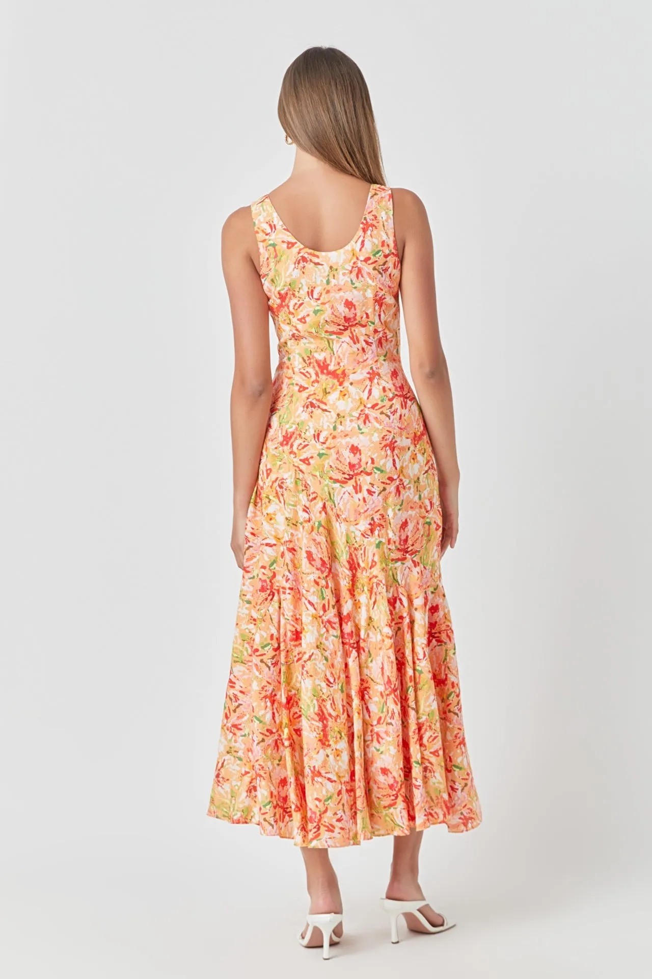 Floral Print Slip Dress
