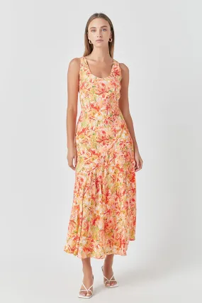 Floral Print Slip Dress