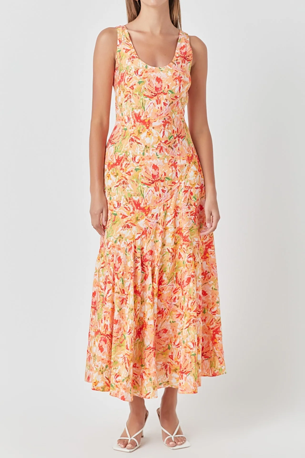 Floral Print Slip Dress