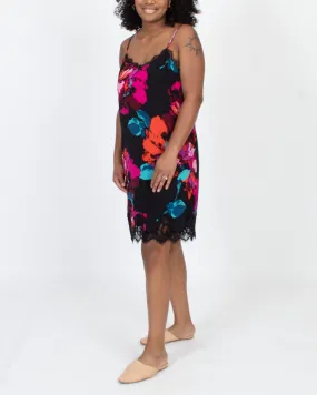Floral Silk Slip Dress