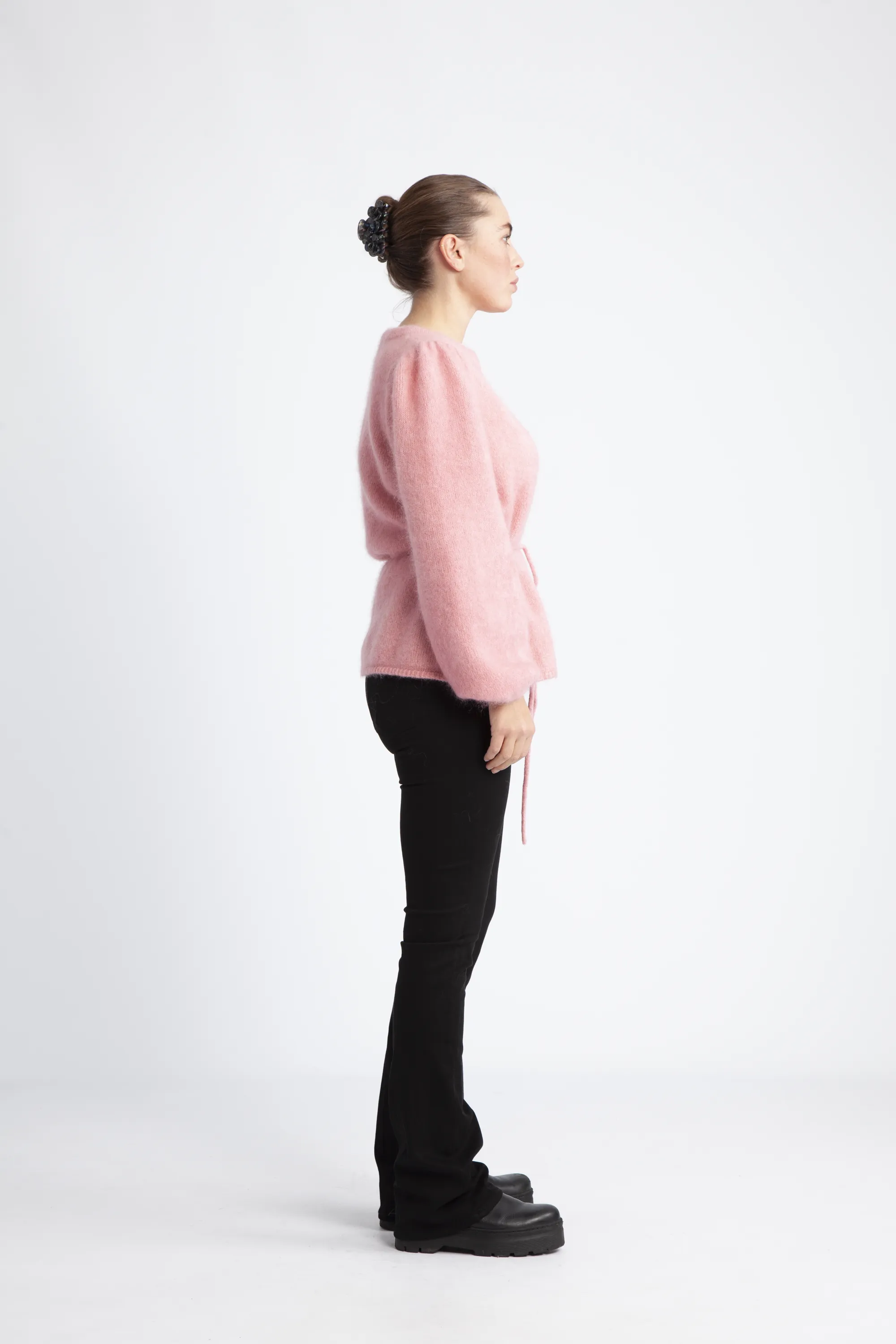 Fredrikke Chunky Cardigan - Peachy Pink