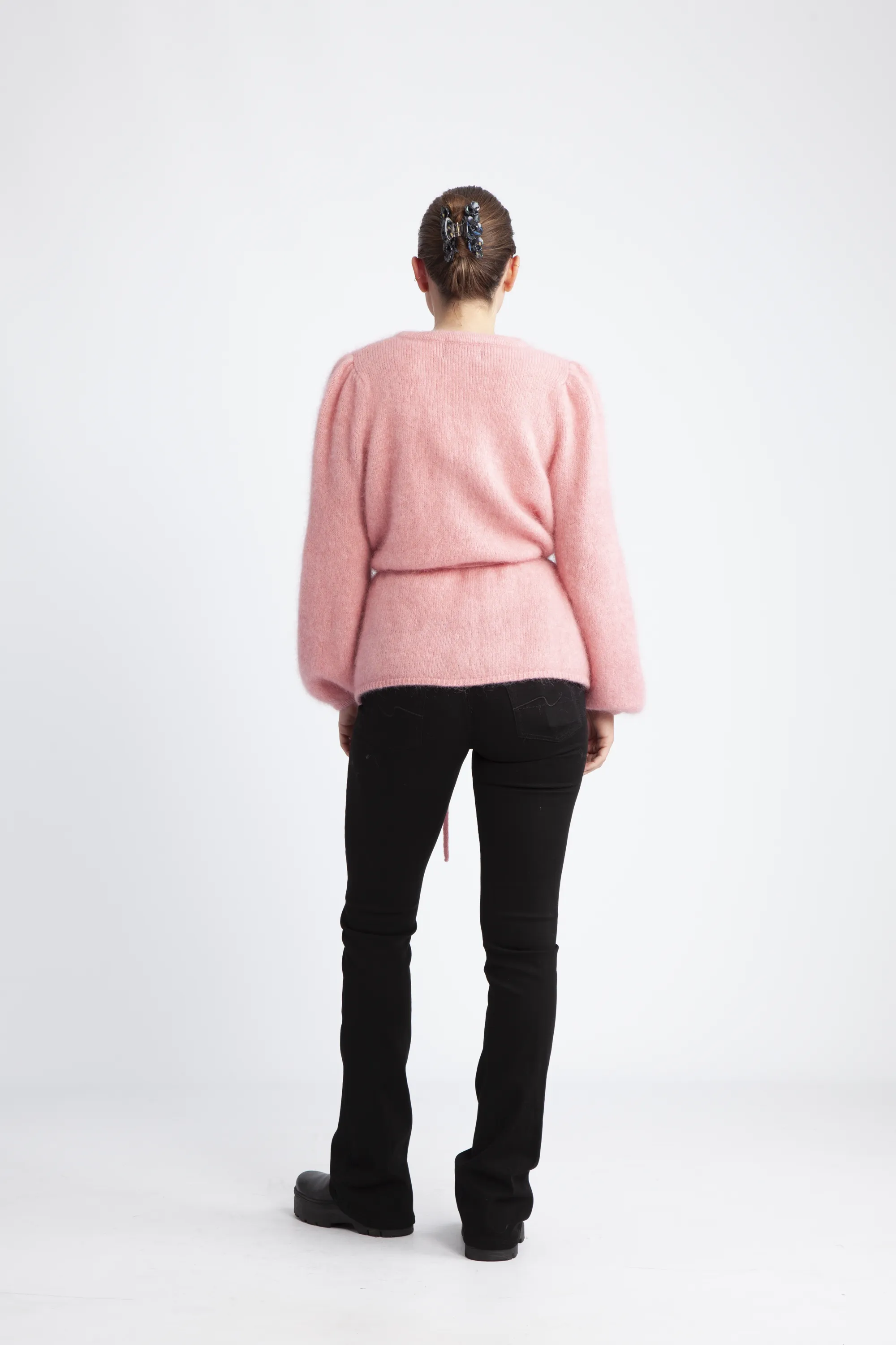 Fredrikke Chunky Cardigan - Peachy Pink