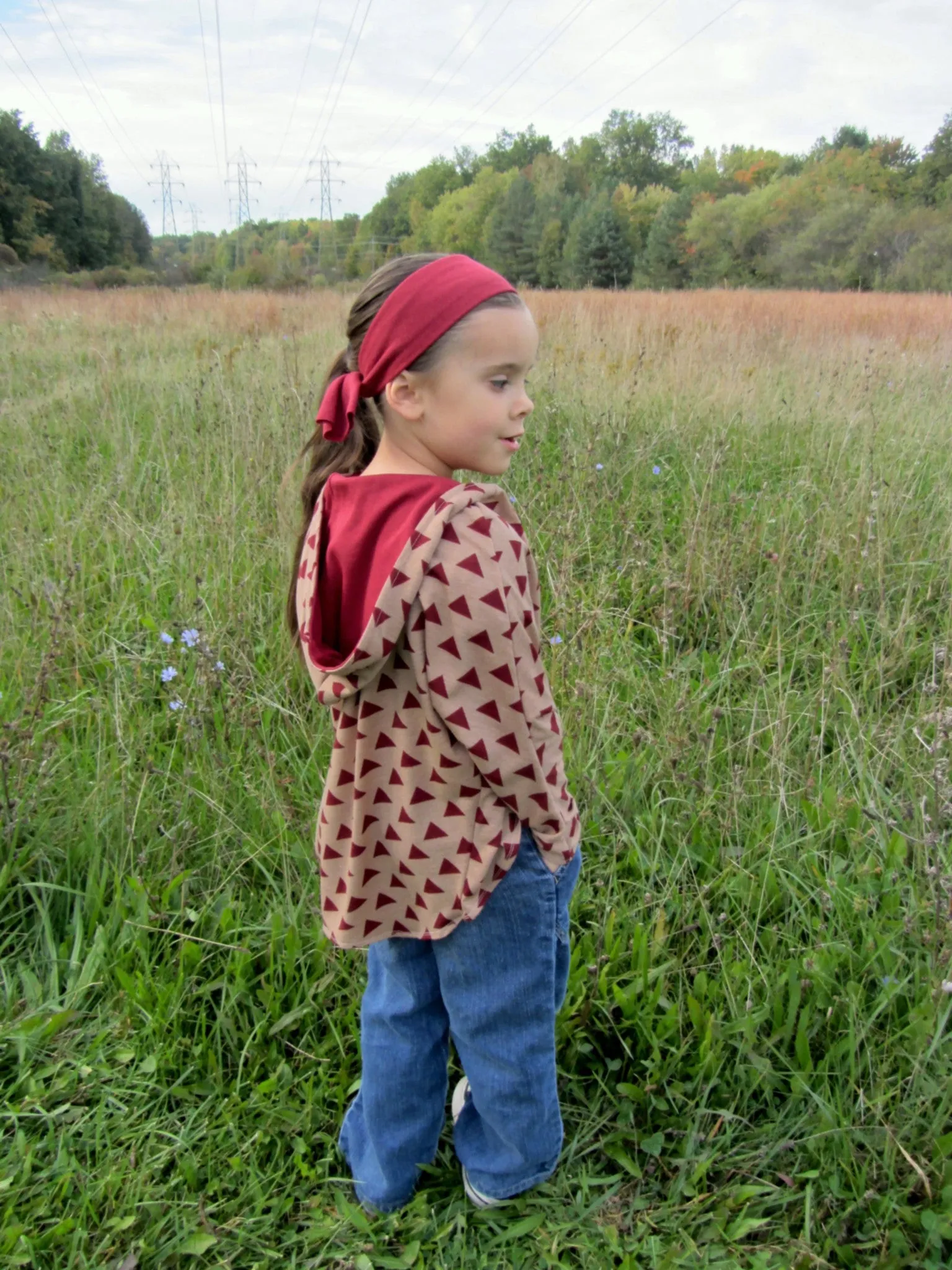 Girls' Cardigan with Hood PDF Sewing Pattern