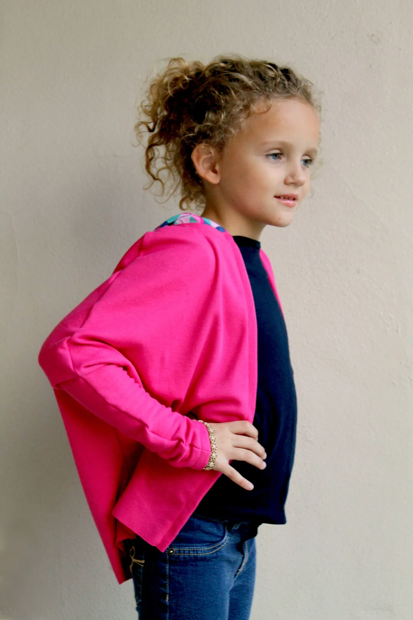 Girls' Cardigan with Hood PDF Sewing Pattern