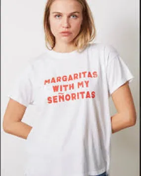 GOOD HYOUMAN MARGARITAS TEE-WHITE