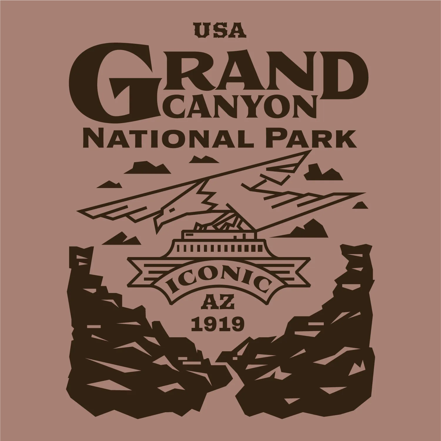 Grand Canyon NP Organic Rib Ladies Tank