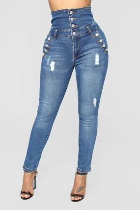 High Waist Skinny Jeans Pants