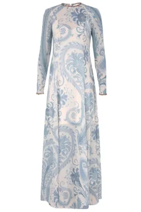 Illuminate Sheath Dress | Turquoise Paisley