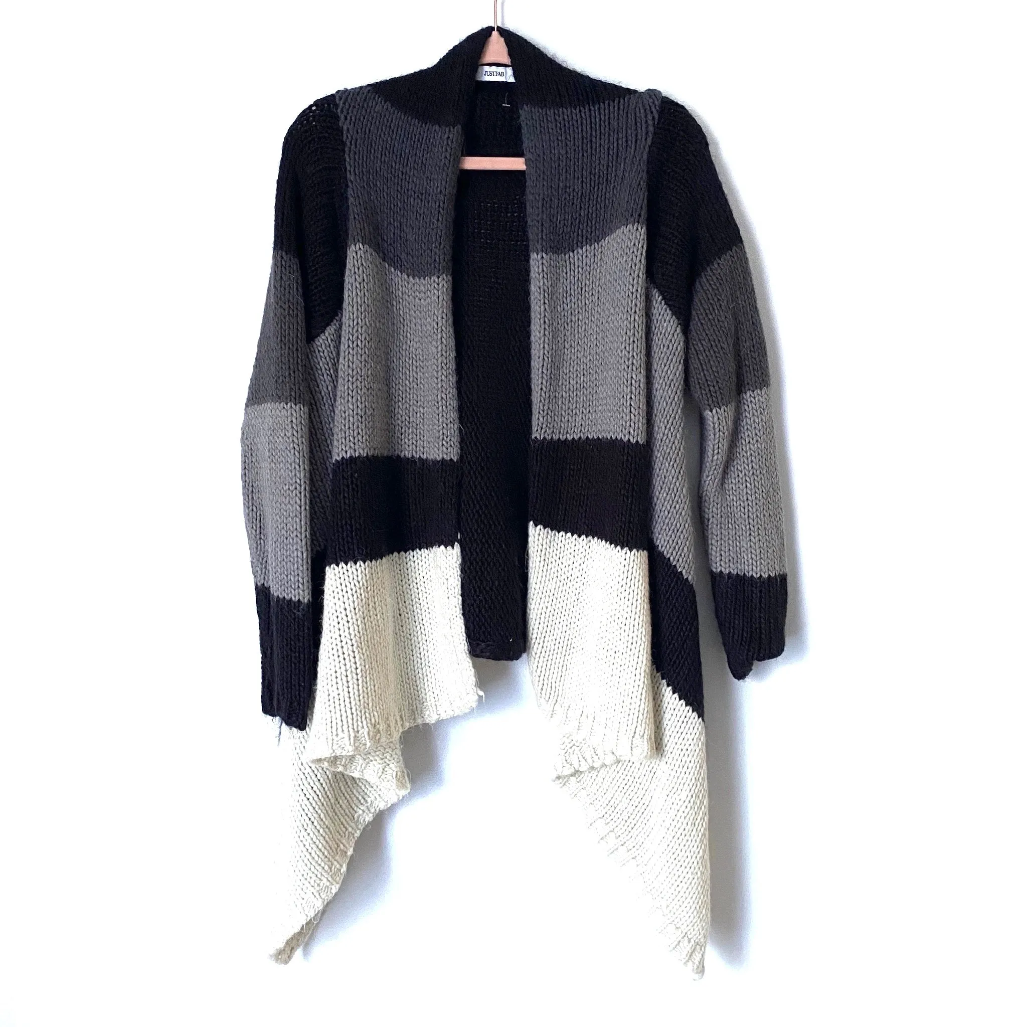 JUSTFAB Color Block Cardigan- Size XS