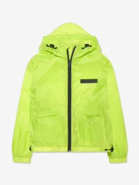 Karl Lagerfeld Boys Hooded Windbreaker in Green