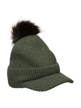 Khaki Beata wool hat