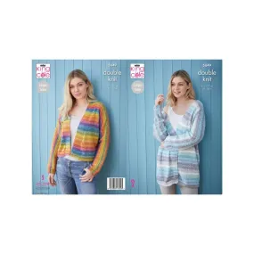 King Cole Ladies Cardigan DK Knitting Pattern 5649