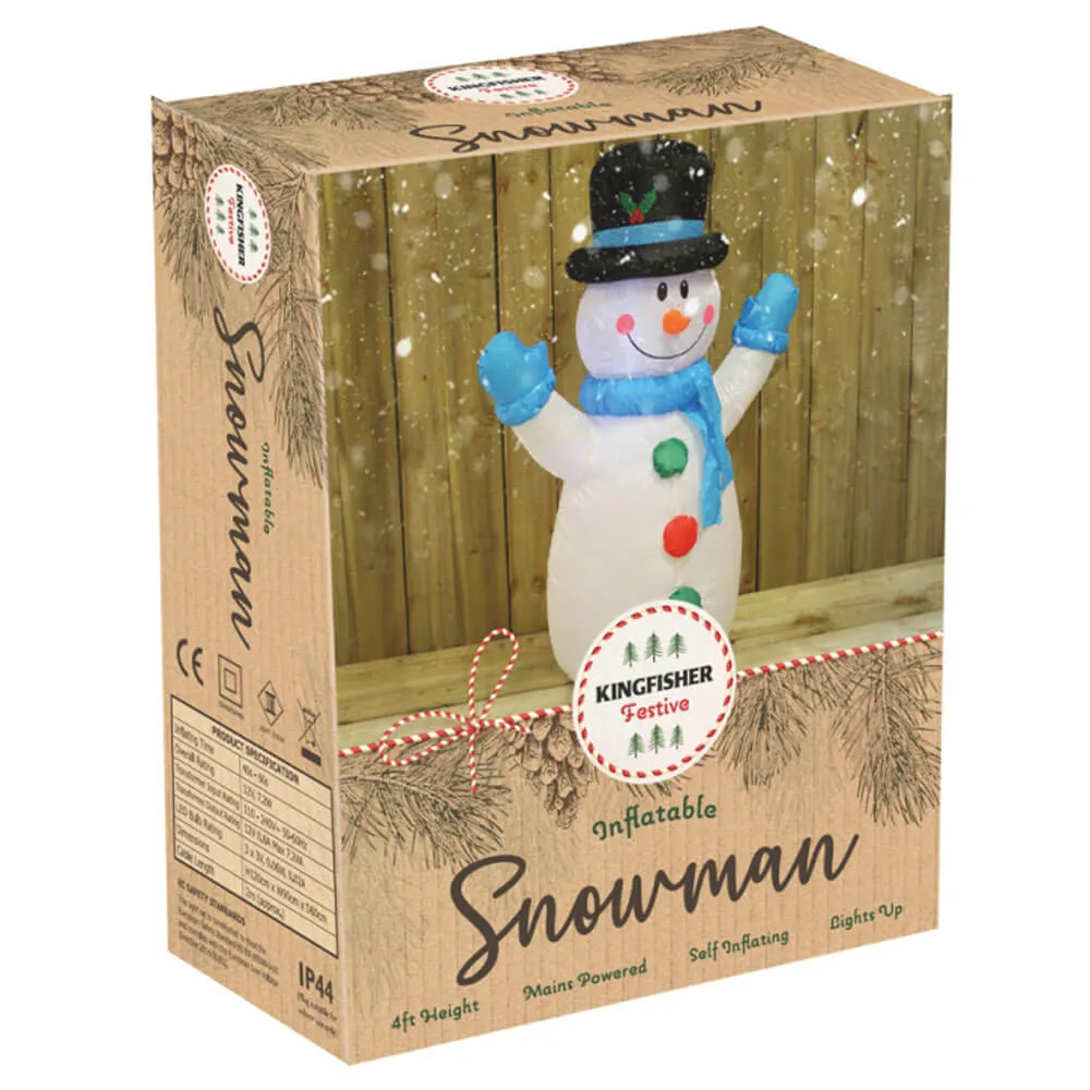 Kingfisher 4ft Inflatable Snowman