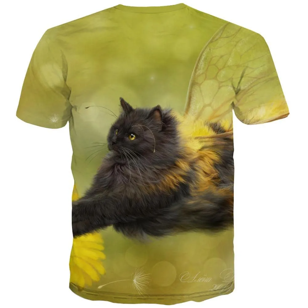 kitten shirt 3D tshirt cat Cool art costume men pet