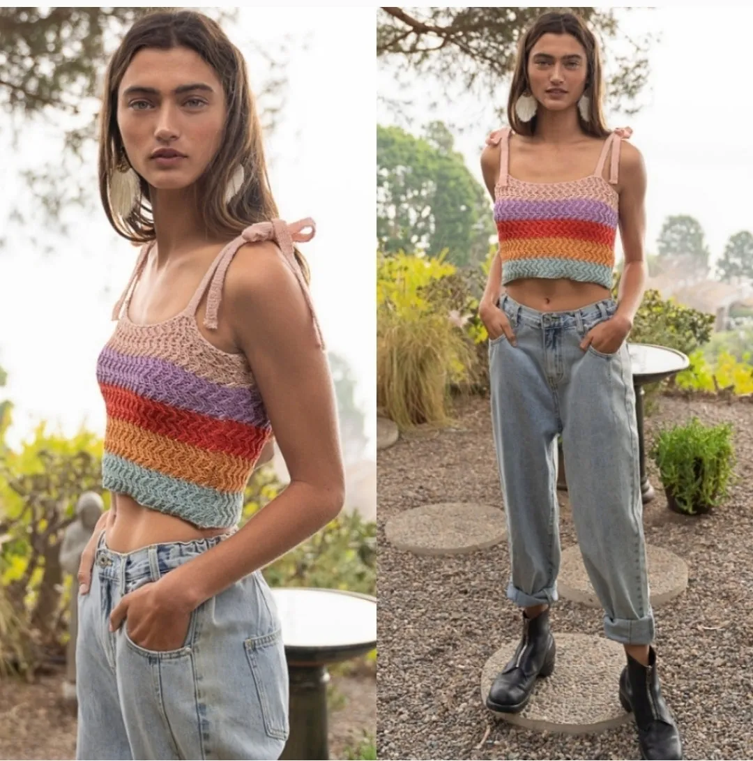 Knit Color Block Top