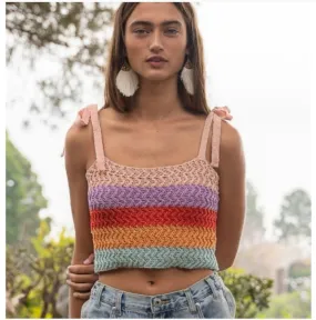 Knit Color Block Top