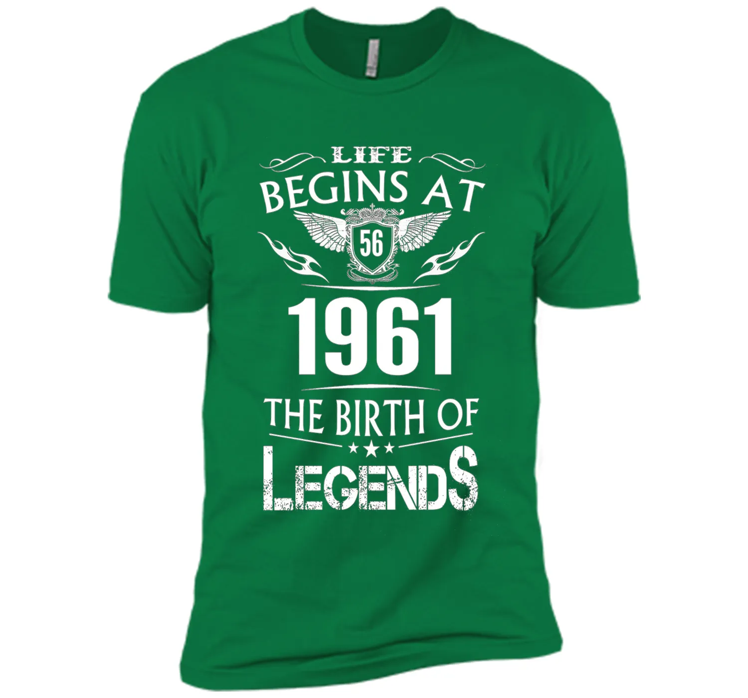 Life Begins At 56 1961 The Birth Of Legends T-Shirt t-shirt