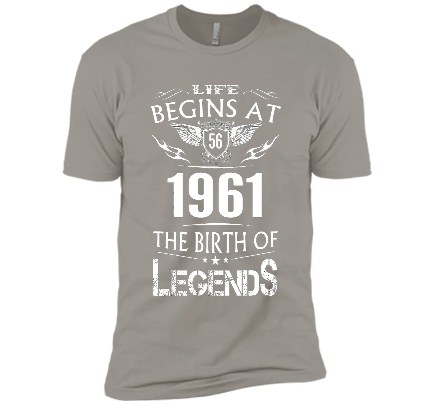 Life Begins At 56 1961 The Birth Of Legends T-Shirt t-shirt